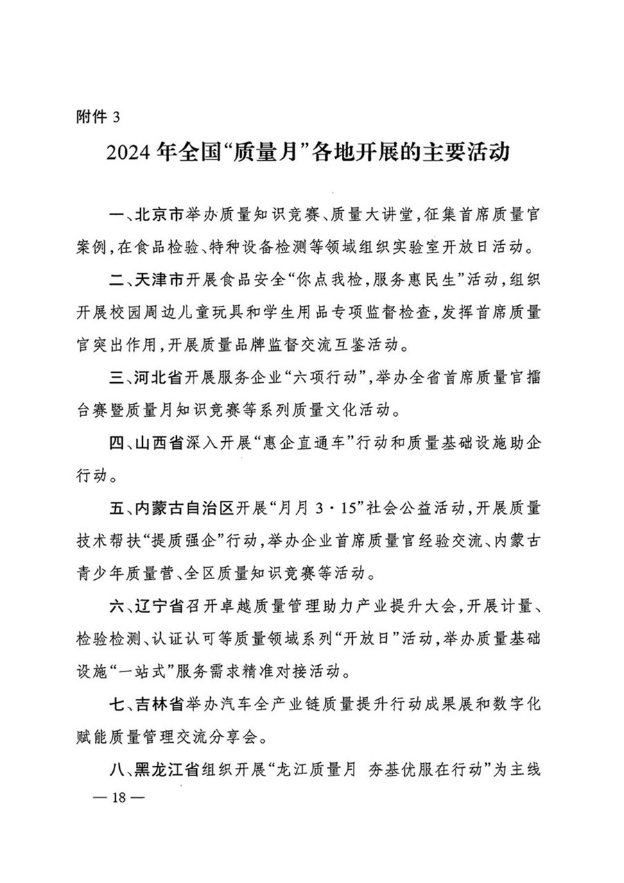 中國質(zhì)量檢驗(yàn)協(xié)會(huì)關(guān)于轉(zhuǎn)發(fā)《關(guān)于開展2024年全國“質(zhì)量月”活動(dòng)的通知》的函(質(zhì)檢協(xié)函〔2024〕116號(hào))